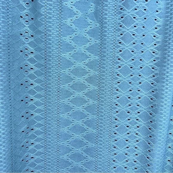 LARGE GREEN LACE STRETCH TANK FLOWY BOHO CASUAL - Picture 9 of 12